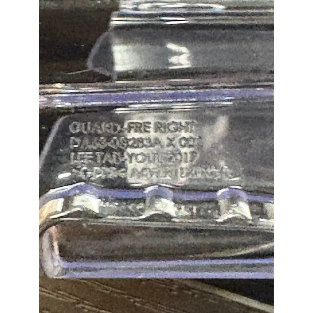 Samsung OEM Refrigerator Door Bin Guard Right Side DA63-08283A Clear Silver Trim